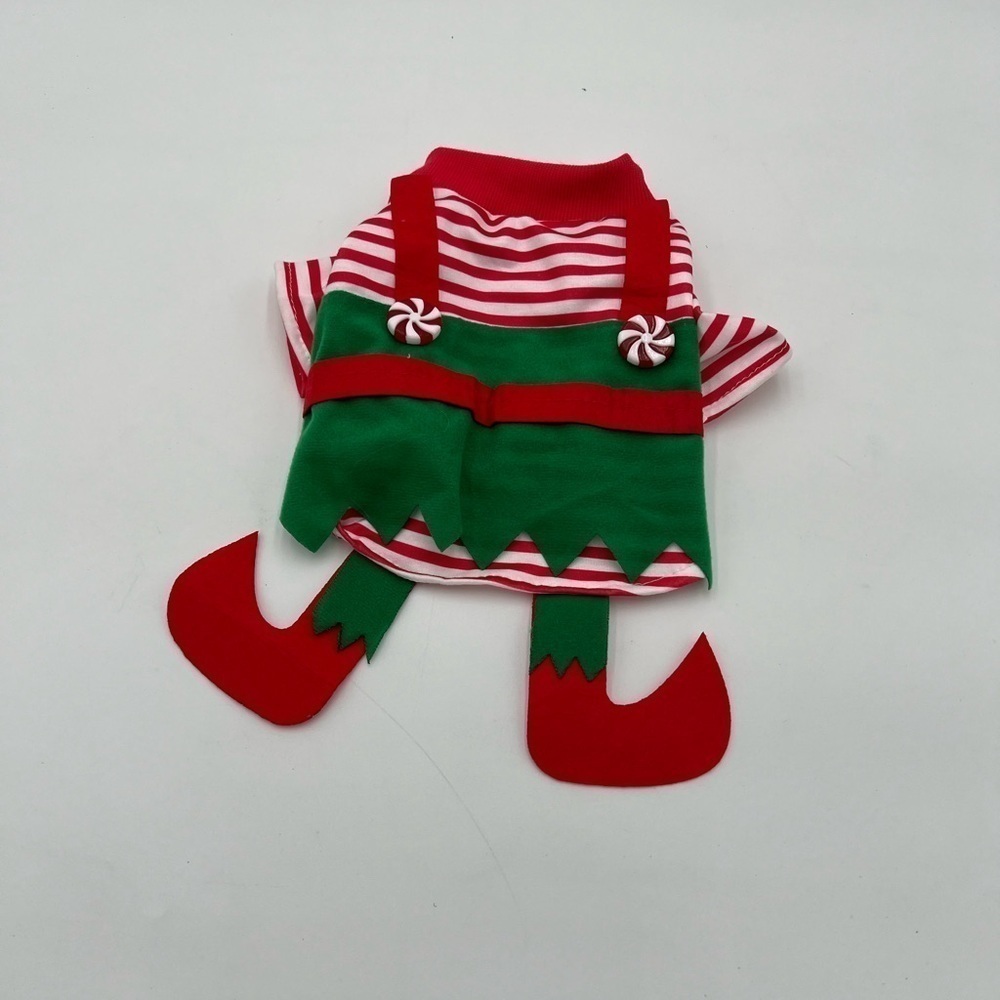 Christmas Dog Elf Costume - Size Small